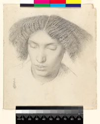 Portret pani Fanny C.h.n, 1859 (grafit na papierze)